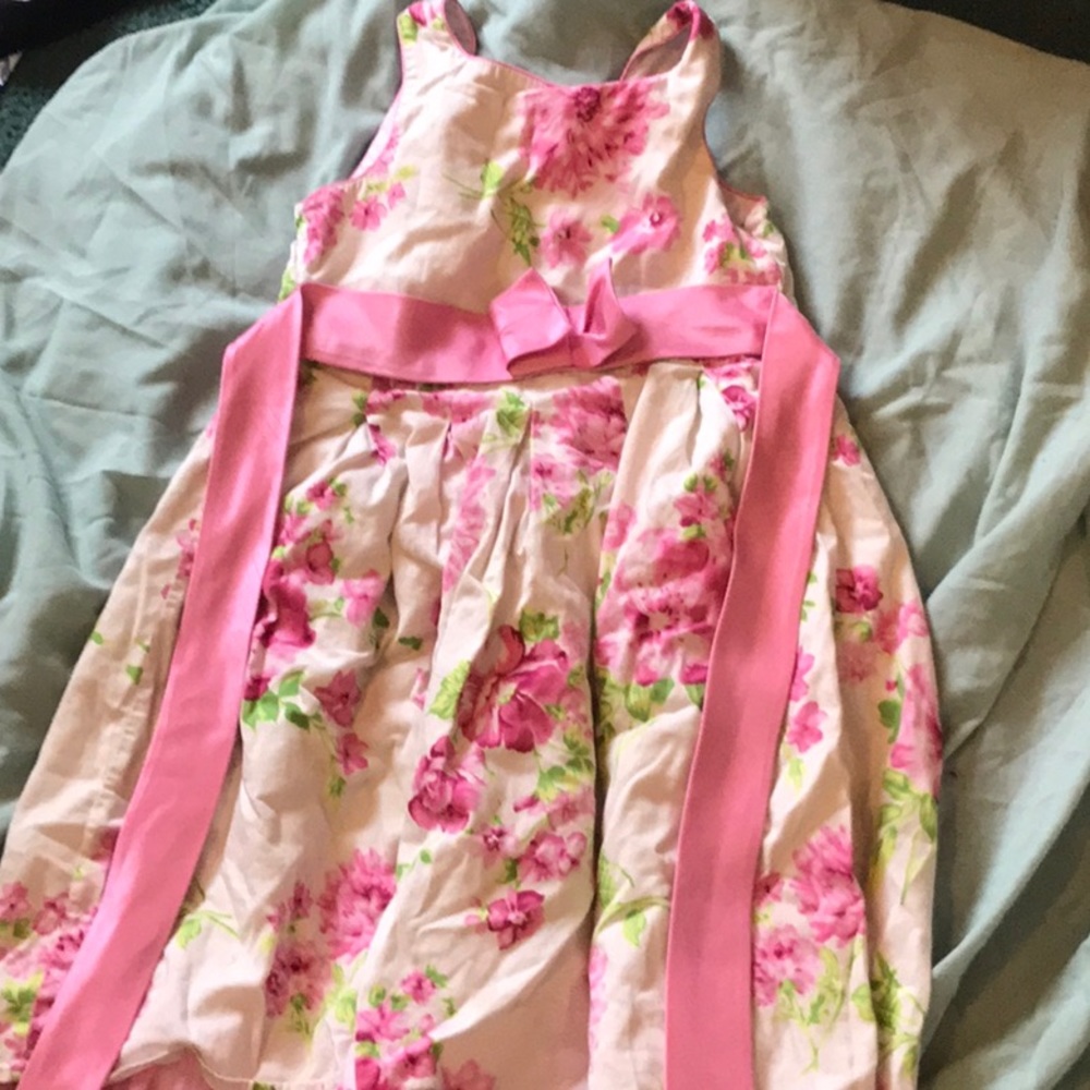 Pink and Cream party dress